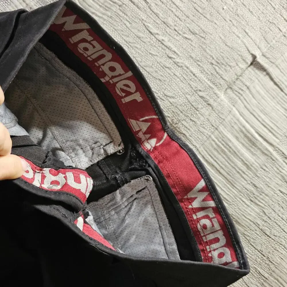 Wrangler Black Straight Leg Pants